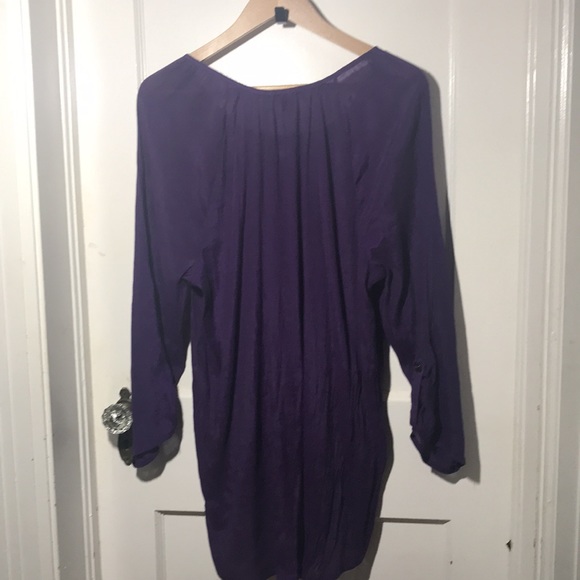 Westbound Women. Purple high/low design. Beautiful design on front/ sparkly 2X - Picture 2 of 6